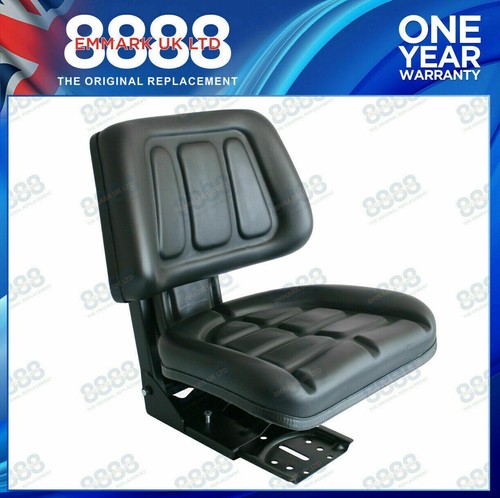 Black suspension seat with - seat,